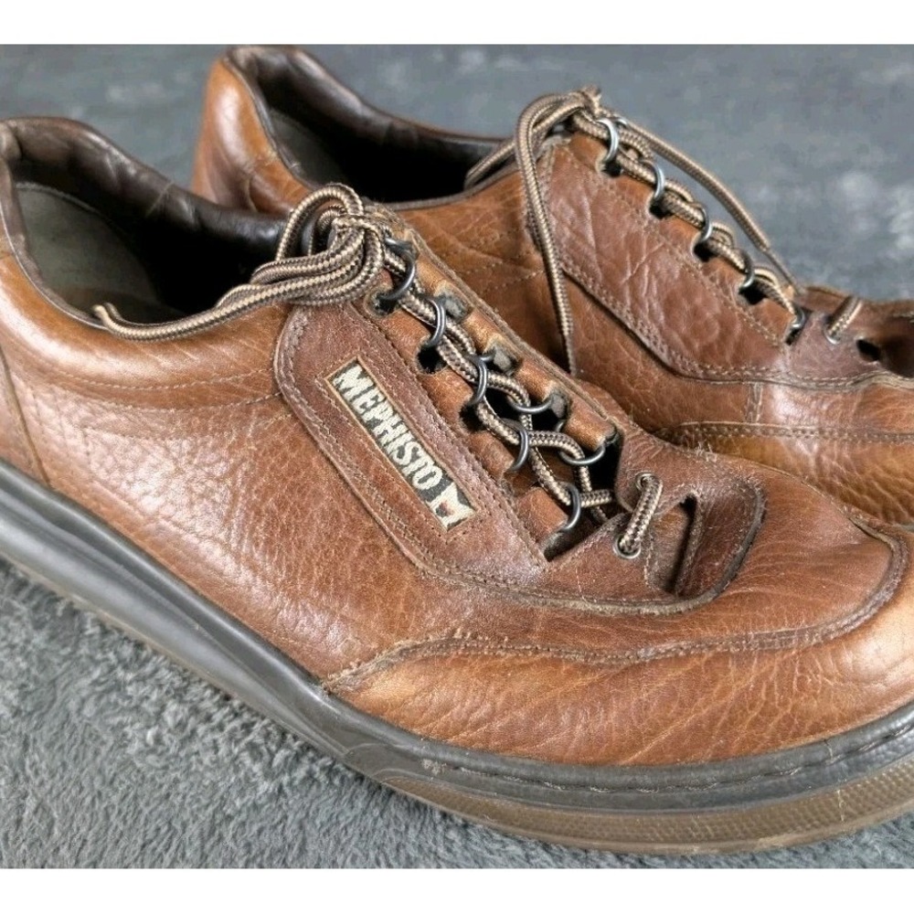 MEPHISTO 'MATCH'‎ MENS BROWN FULL GRAIN LEATHER WALKING SHOES SIZE 11.5 $425